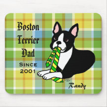 Pappa 1 för personligBoston Terrier Mus Matta