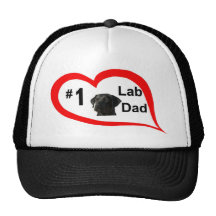 pappa för labb #1 (bl) trucker keps