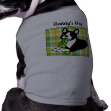 Pappa för personligBoston Terrier 1 pläd Tröja För Hundar