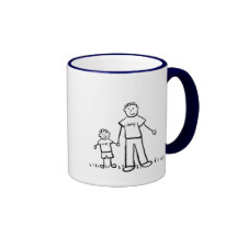 Pappa & mig mugg (teckningen & ingen titel)