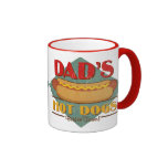 Pappa varmkorvar kaffe mugg