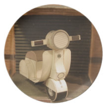 Pappers- sparkcykel dinner plate