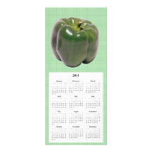 Paprika ringer och calendar kortet anpassade ställkort