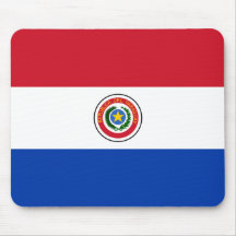 Paraguay flagga Mousepad Mus Matta