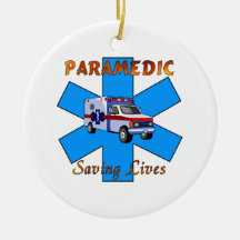 Paramedicinska besparingliv jul dekorationer