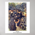 Paraplyer vid Pierre-Auguste Renoir Affischer