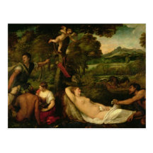 Pardo Venus eller Jupiter och Antiope Vykort