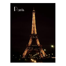Paris belysningar: Det Eiffel torn Vykort