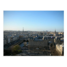Paris från Notre Dame Vykort
