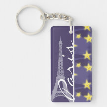 Paris Starry natt; Eiffel torn Keychains