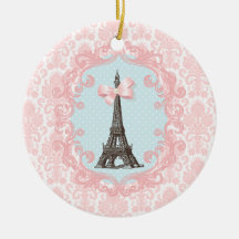 Paris vintage julgranskulor