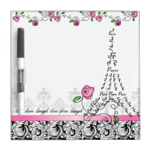 Paris vit stiger ombord Eiffel tornrosa ros