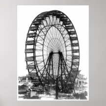 Pariserhjul på Chicago världs mässa Print