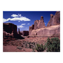 Parkera avenyn, bågar nationalparken, Utah, USA Kort För Inbjudningar