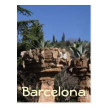 Parkera Güell, Barcelona Vykort