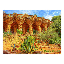 Parkera Guell Vykort