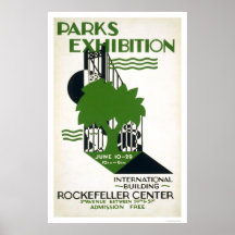 Parkerutställning NYC 1937 WPA Posters