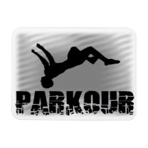 Parkour gymnast magnet