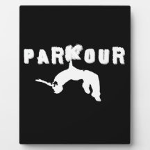 Parkour idrottsman plack