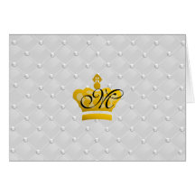 Pärla Tufted Regal skräddarsy hälsningkort -