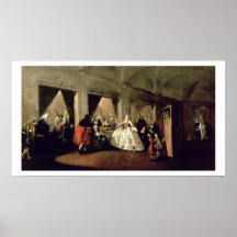 Parlouren av den San Zaccaria kloster (olja på ca Posters