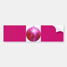 PARTY FÖR DANS FÖR FUSHIA-DISKOBOLL BILDEKAL
