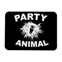 Partydjur. En Desugn för att ha Fun. Rektangulära Magneter