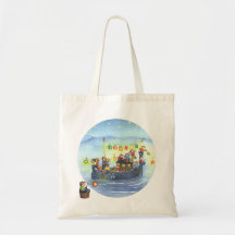 Partyfartyget med barntoto hänger lös tote bags