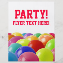partyinbjudan flyg blad