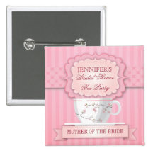 Partymöhippan för rosa Tea knäppas Knapp