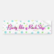 Partynågot liknande en RockStar bildekal