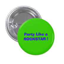 Partynågot liknande en ROCKSTAR! Knappar Med Nål