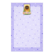 Påskäggkakor - Pekingese - småsten Brevpapper