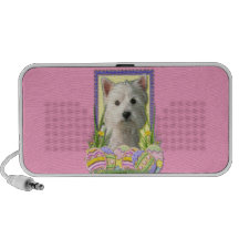 Påskäggkakor - västra höglands- Terrier Skrivbordshögtalare