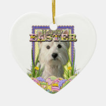 Påskäggkakor - västra höglands- Terrier Julgranskulor