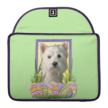 Påskäggkakor - västra höglands- Terrier Sleeve För MacBook Pro