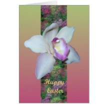 PåskblommigtOrchid Kort