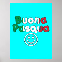 Påskgåvor för italienska högtalare: Buona Pasqua Print
