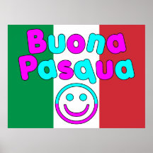Påskgåvor för italienska högtalare: Buona Pasqua Affisch
