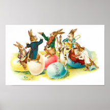 Påskharekonsertvintage Print