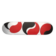 Passande yin-yang skate decks