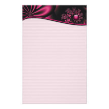 Passion blommar Fractalbrevpapper
