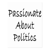 Passionerat om politik vykort