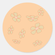 Pastellblommor Klistermärken