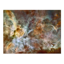 Pastellfärgad marmor i den Carina nebulaen Vykort