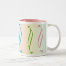 Pastellkurvor Kaffe Koppar