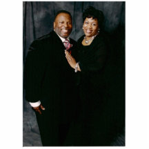 Pastor Richard & utvald dam Lisa Williams Acrylic Cut Outs