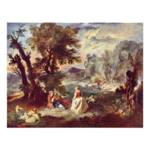 Pastorale av Quillard Pierre-Antoine Individuella Inbjudningskort