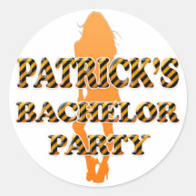 Patricks ungkarlparty klistermärke