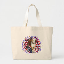 Patriot för amerikanStaffordshire Terrier Tote Bags
